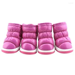 Vêtements pour chiens Bottes de neige Chaussures pour animaux de compagnie imperméables hiver chaud polaire chiot Chihuahua Yorkie