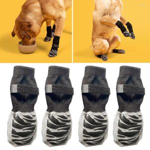 Ropa para perros Calcetines antideslizantes Zapatos impermeables Transpirable Doggy Cat Suelas antideslizantes Ajustable Interior al aire libre