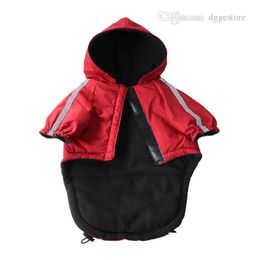 Vêtements pour chiens Chiens doux et chauds Sweat à capuche Designer Doggy Face Pull Manteau d'hiver pour animaux de compagnie Veste Vêtements par temps froid pour French Bldog XL Drop Dhh3K