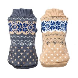 Vêtements pour chiens Pull pour chien à motif classique doux Vêtements pour animaux de compagnie chauds Ne peut pas se permettre un manteau pour animaux de compagnie en hiver Fournitures pour chiens par temps froid 231109