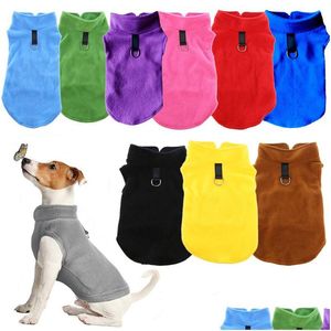 Dog Apparel Soft Fleece Clothes For Small Dogs Spring Summer Puppy Cats Vest Shih Tzu Chihuahua Clothing French Bldog Jacket Pug Coa Dhwpi