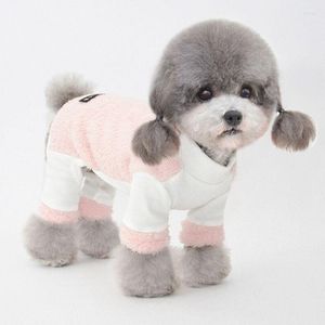 Chien vêtements doux polaire combinaison hiver chaud quatre pattes vêtements pour petits chiens Chihuahua carlin animal chiot body vêtements