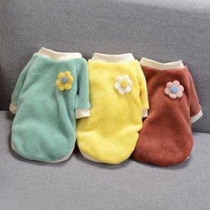 Hondenkleding zachte fleece huisdierhonden kleding voor kleine middelgrote winter warme puppy kattenvest chihuahua jas teddy Yorkie shirt trui