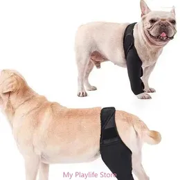 Vêtements pour chiens Protecteur de genouillère rembourré doux pour cuisse jambe chiot manchon de récupération respirant attelle de plaie