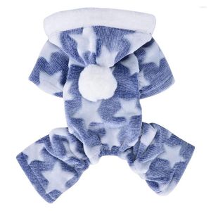 Vêtements pour chiens Pyjamas doux Pyjamas Petits chiens Pull chaud Doggy Vêtements d'hiver Chiot Combinaison Flanelle Onesie pour Chihuahua Vêtements de chat pour animaux de compagnie