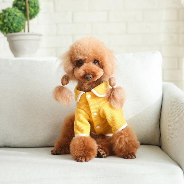 Ropa para perros Ropa suave para mascotas Camisa para perros pequeños medianos Suéter cálido de invierno Base Cachorro Gatito Ropa de peluche Ropa Perro