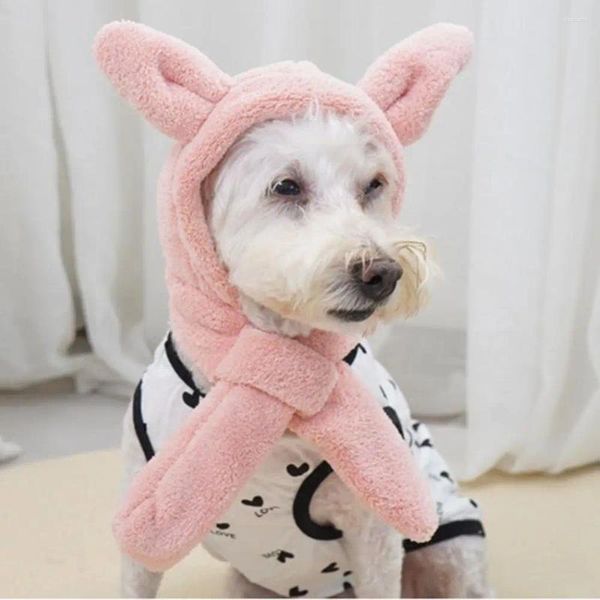 Appareils pour chiens Soft Pet Hat Hiver confortable avec adorable oreilles en trois dimensions Headgear Cat pour un confort ultime