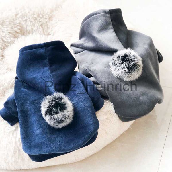 Hondenkleding Zachte fluwelen stof Hondenkleding voor kleine honden Warme pet-hoodie voor Yorkies Chihuahua Puppy-kleding voor Bulldog Pitbull-kleding J230727