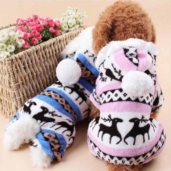 Vêtements pour chiens Doux et chaud Combinaisons pour animaux de compagnie Vêtements pour chiens Pyjamas Vêtements en polaire Manteau Veste Chihuahua Yorkshire Ropa Perro 231114