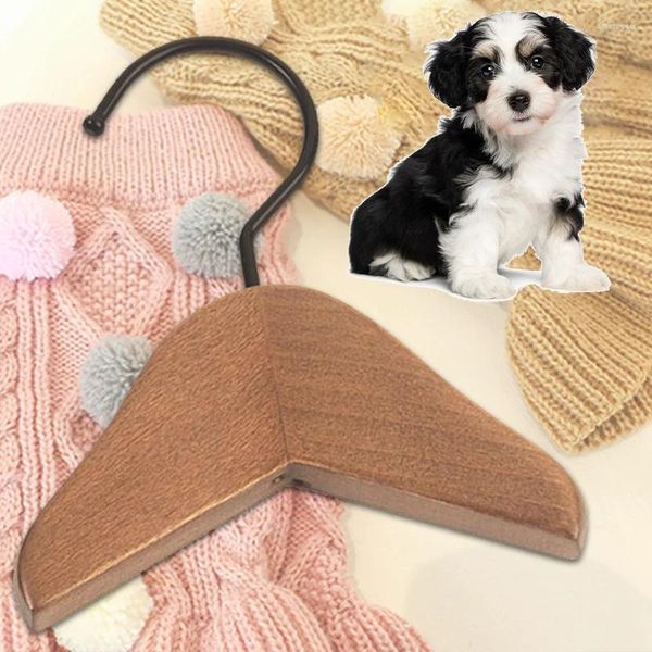 Ropa para perros Percha de madera maciza para mascotas Gato Teddy Ropa pequeña Colgando Mini tienda Estante de exhibición especial