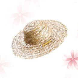 Vêtements pour chiens Sombrero Hat-Chapeau Réglable Funny Mexican Cap Party Hawaii Garden Sun Bucket Pour Petits Chiens Chiot Taille