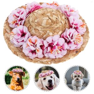 Hond Kleding Sombrero Vaquero Para Hombre Strooien Hoeden Zon Emmer Kleine Honden Strand Huisdier Puppy Kat Sombrero Vaqueros Cap de