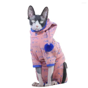 Appareils pour chiens sphynx chat chouchage chaud vachets sans cheveux couchage confort en coton couvre-coudeck manteau pour devon rex provives