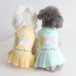 Vêtements pour chiens printemps et robes d'été lait mignon petit bébé chiens jupe vêtements pour animaux de compagnie chat pour produits