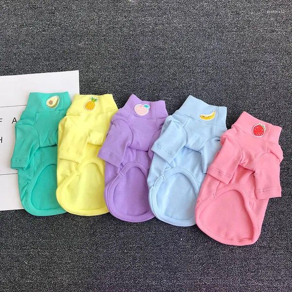 Vêtements pour chiens printemps automne des vêtements d'hiver pyjamas inférieurs aux vêtements de chiot de chat pour chemise pyjamas caniche bichon t-shirt