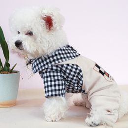 Hondenkleding Spring Dog Kleding Jumpsuitbroek Autumn Dog Clothing Rompers Puppy Kostuum Outfit Zomer Pet Apparel Gekleding Yorkie Poodle Coat 230504