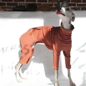 Vêtements pour chiens Spring High Col Whippet Combinaison Greyhound Stretch Pyjamas Vêtements moyens