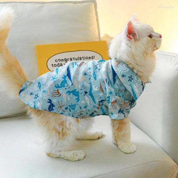 Vêtements pour chiens Chemise de printemps Utilisation intérieure et extérieure Sweat-shirt léger Tenues d'été et de randonnée Vêtements de camping