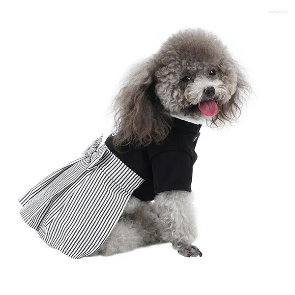 Vestimenta de ropa para perros primavera de verano gato cachorro de gato vestidos pequeños vestidos de estilo japonés falda yorkie poodle bichon schnauzer