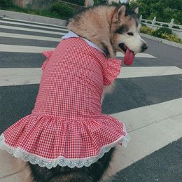 Vêtements pour chiens printemps été robe chiot vêtements pour animaux de compagnie pour chiens de taille moyenne Costume Labrador Golden Retriver robes Disfraz Perro1