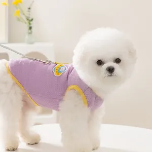 Vêtements de chien printemps été vêtements pour animaux de compagnie chaton chiot mignon débardeur petit et moyen gilet respirant chihuahua yorkshire caniche