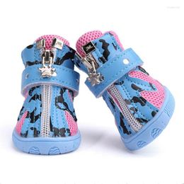 Vêtements de chien printemps été chaussures pour animaux de compagnie bottes de sport en maille respirante petites sandales pour Teddy Chihuahua