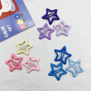 Vêtements pour chiens Étoiles Forme Épingle à cheveux pour animaux de compagnie Environ 3 cm Petit Chiot Chat Pinces à cheveux Accessoires de toilettage