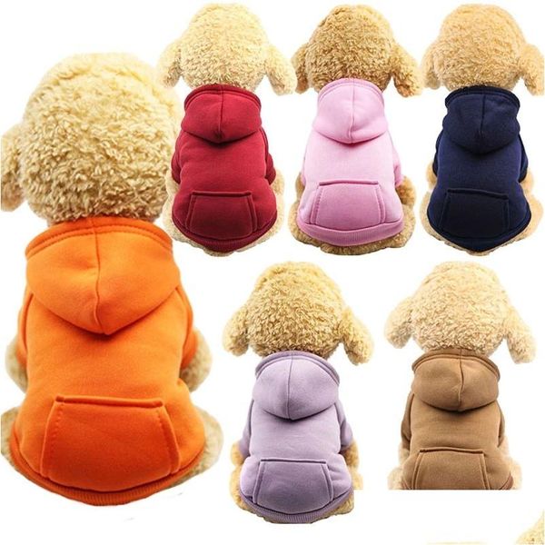 Ropa para perros Stock Ropa para perros Ropa para perros pequeños Ropa Abrigo cálido Traje para cachorros Sudaderas con capucha grandes Chihuahua Fy3690 Home Garden PE DHSBB