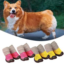 Vêtements pour chiens élégants élastiques d'été bottes de pluie pour animaux de compagnie ultra-légères confortables à porter fournitures de chaussons polyvalents