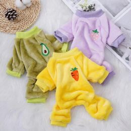 Hondenkleding Stijlvolle jumpsuit Anti-Deform Puppy Cat Viervoets Kleding Comfortabel Winddichte Pet Bodysuit Kostuum