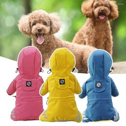 Ropa para perros elegante capa de lluvia para mascotas de gama de gota de recaer transpirable adorable impermeable cobertura de cuerpo de cuerpo en capas encapuchas