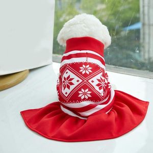 Hondenkleding Stijlvol huisdiervest Polyester Comfortabel Soft Christmas Princess Dress Holiday Accessoire