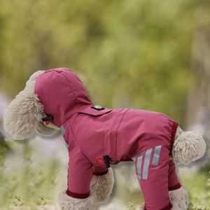 Vêtements pour chiens Construction solide et élégante Haute protection Costume pour animaux de compagnie Imperméable Ajustement parfait Cape de pluie Confortable pour WalkingDog