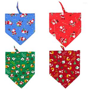 Vêtements pour chiens Sucado Bandanas Classique Animaux Écharpe Noël Santa Bonhomme de neige Triangle Bavoir pour Noël Vacances Chats Accessoires Costume Fourniture