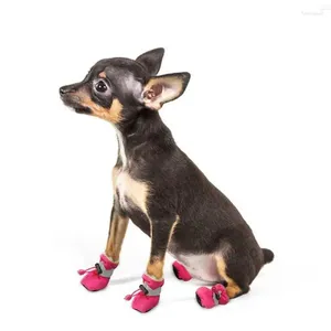 Vêtements pour chiens adaptés aux petits chats et chiens, pieds non mouillés, sécurité, garde au chaud, pratique, Chihuahua, bottes de pluie antidérapantes, tissu en nylon