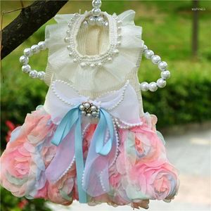 Ropa para perros Ropa de verano para gatos Vestido de gasa Cachorro Ropa para mascotas pequeñas Tutu Maltés Shih Tzu Poodle Yorkie Pomeranian Disfraz