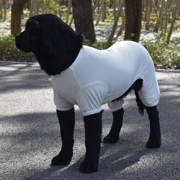 Ropa para perros ropa de verano pijama anti-uv elástico gran ropa solar ropa mascota suministros de cuatro patas