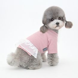 Hondenkleding Zomer Dog Dress Puppy Kleding Kleine Dog kleding Rok Yorkshire Terrier Pomeranian Shih Tzu Maltese Poodle Bichon Pet Deskleding 230504