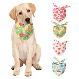 Appareils pour chiens Fruit d'été Tropical Tropical Bandanas PETS BIBS Scarpe Cat Nec