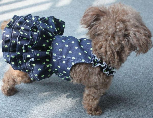 Chien Vêtements D'été Jean Robe Denim Jupe Jeans Robes Chat Chiot Vêtements Petit Costume Pet Yorkie Caniche Tenue