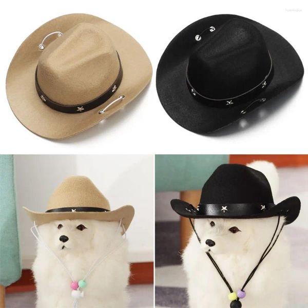 Ropa para perros Accesorios para mascotas de verano Perros ajustables Gatos Sombreros Sombrero Sombreros de vaquero Gorras para gatos