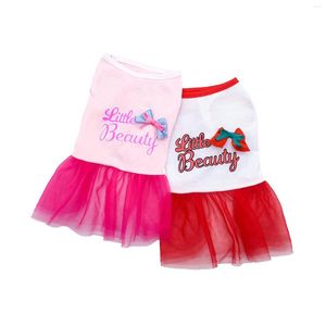 Hondenkleding zomer huisdierkleding voor kleine honden bowknot katten rok prinses kleren schattige kleine puppy jurk teddy chihuahua ropa perro