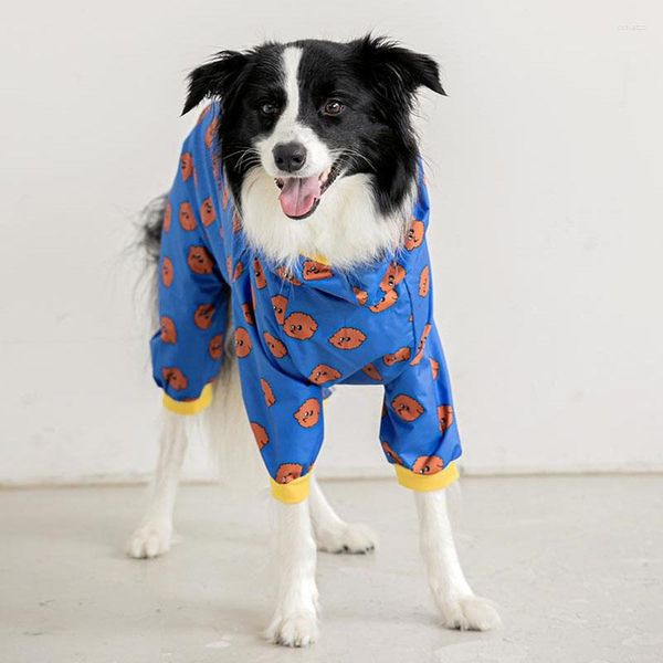 Appareils pour chiens Summer animal imperméable en polyester à capuche étanché