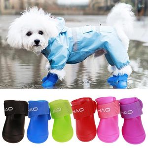 Vêtements de chien Été imperméable chaussures de pluie pour animaux de compagnie pour petits chiens Meidum marche bottes de chiot Shih Tzu accessoires fournitures de plein air