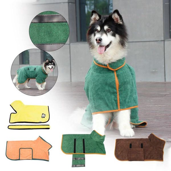 Ropa para perros Super absorbente Albornoz para mascotas Toalla de gato de secado rápido para accesorios de suministro de cachorros