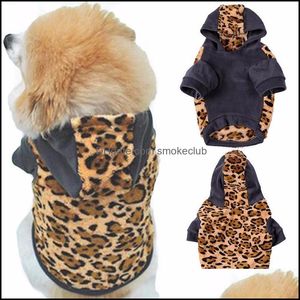 Hondenkledingbenodigdheden huisdier huis tuin fleece kat kostuum zachte warme honden kleding schattige cartoon hoodie jas twee -been jumpsuits kleding voor smal