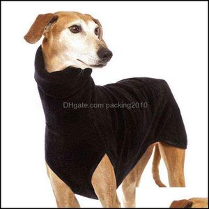 Hondenkledingvoorraden Pet Home Garden S-5XL Greyhound Deskled Winter herfst Turtleneck jas jas Pharao Hound Great Dane Plover voor Medi