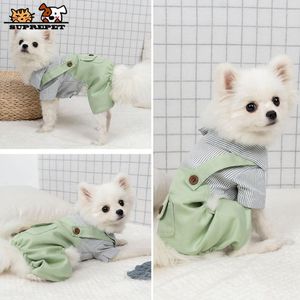 Hondenkleding suprepet Spring kleding kawaii voor kleine honden schattige puppy broek shirt pomeranian chihuahua huisdier jumpsuit
