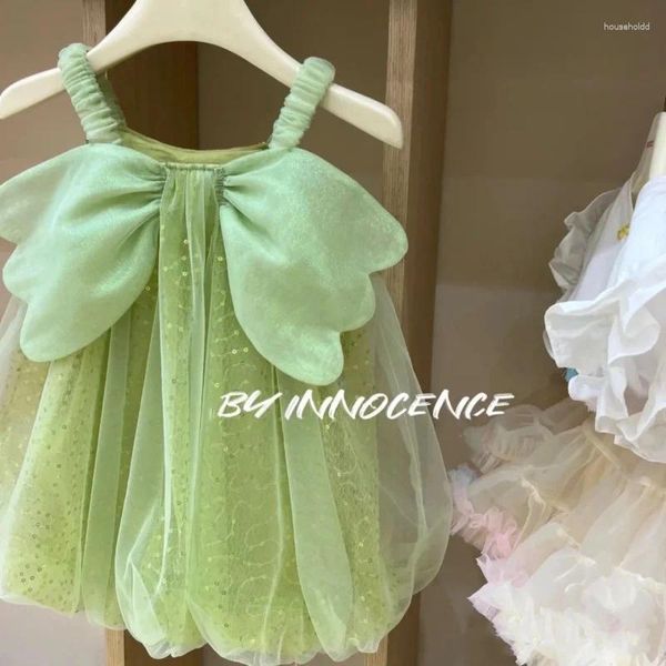 Schémas de vêtements pour chiens Spenders Vêtements Verte Lace Lace Wing Robe Dogs Vêtement