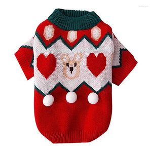 Hondenkleding trui kerst jumper huisdier puppy zacht gebreide pullover winterjas voor middelgrote katten kleine honden